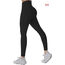SUNZEL Workout Leggings for Women, Squat Proof High Waisted Yoga Pants 4 Way Stretch, Buttery Soft - Medium In Black