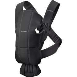 BABYBJRN Babybjorn Baby Carrier Mini In Woven Fabric - In Black