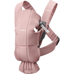 BABYBJRN Babybjorn Baby Carrier Mini In Woven Fabric - Dusty In Pink