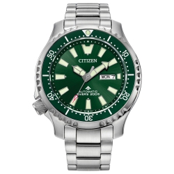 CITIZEN Mens Promaster Dive Automatic Automatic Watch 44MM Silver-Tone Stainless Steel Case And Bracelet With Dial (Ny0151-59X) In Green