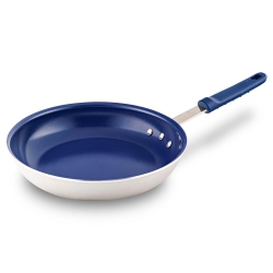 NUTRICHEF 10" Medium Fry Pan - Non-Stick Pan With Silicone Handle, Ceramic Coating Inside