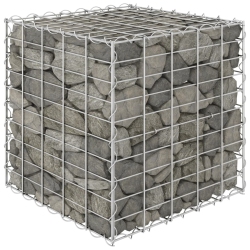 VIDAXL Cube Gabion Raised Bed Steel Wire 19.7"x19.7"x19.7