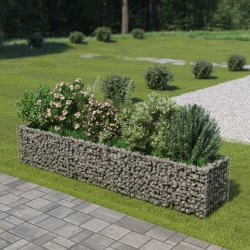 VIDAXL Gabion Raised Bed Galvanised Steel 106.3"x19.7"x19.7