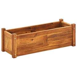 VIDAXL Garden Raised Bed Acacia Wood 29.9"x10.9"x9.8