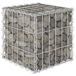 VIDAXL Cube Gabion Raised Bed Steel Wire 11.8"x11.8"x11.8