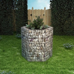 VIDAXL Hexagonal Gabion Raised Bed 39.4"x35.4"x39.4