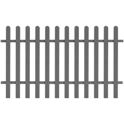 VIDAXL Picket Fence Wpc 200X120 Cm