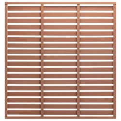 VIDAXL Fence Panel Wpc 180X180 Cm In Brown