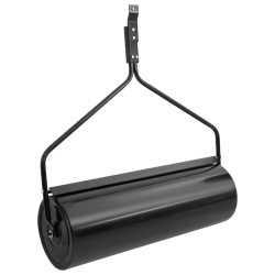 VIDAXL Garden Lawn Roller Push 63 L Iron In Black