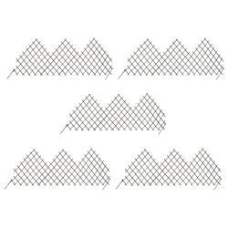 VIDAXL Garden Trellis Fences 5 PCs 66.9"x29.5" Willow