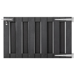 VIDAXL Garden Gate Wpc 100X60 Cm In Grey