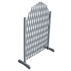 VIDAXL Trellis Fence Solid Firwood 1.8X1 M In Grey