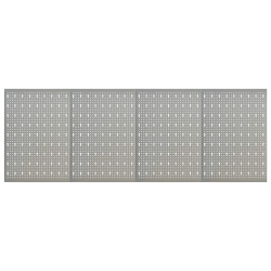 VIDAXL Wall-Mounted Peg Boards 4 PCs 40X58 Cm Steel