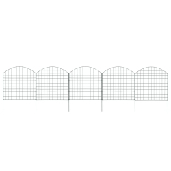 VIDAXL Arched Garden Fence Set 77.5X78.5 Cm In Green