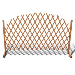 VIDAXL Trellis Fence Solid Wood 180X100 Cm