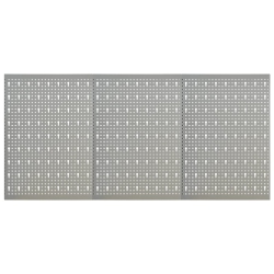 VIDAXL Wall-Mounted Peg Boards 3 PCs 40X58 Cm Steel