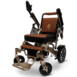 MAJESTIC Iq-7000 Af Luxury Electric Wheelchair | Auto-Folding, Remote Control, Lightweight, Airline Approved | Up to 21 Km Range, Durable | Bronze