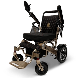 MAJESTIC Iq-7000 Af Luxury Electric Wheelchair | Auto-Folding, Remote Control, Lightweight, Airline Approved | Up to 21 Km Range, Durable | Bronze