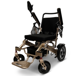 MAJESTIC Iq-7000 Af Luxury Electric Wheelchair | Auto-Folding, Remote Control, Lightweight, Airline Approved | Up to 21 Km Range, Durable | Bronze
