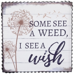 NORTHLIGHT Some See A Weed Dandelion Framed Canvas Wall Art - 12