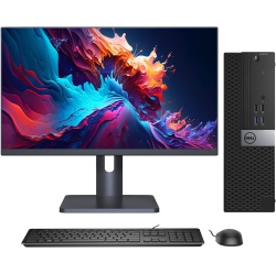 DELL Optiplex 5050 Sff Core I7-7700 3.60Ghz, 32GB, 1 Tb M.2 Nvme, DVDrw, 24" Monitor Win 10 Pro - Refurbished (Excellent)
