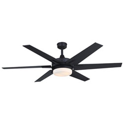 Westinghouse Cayuga 60" Ceiling Fan with LED Light Kit - Black