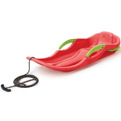 ARCTICTHRILL Snow Sled for Kids - Icepulse Sledge - Single Rider Racer Toboggan \w Pull Rope And Brake Handles; Outdoor Plastic Winter Sleigh For