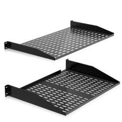 PYLE 1U+2U Server Rack Shelves - Universal Device Server Rack Mounting Tray