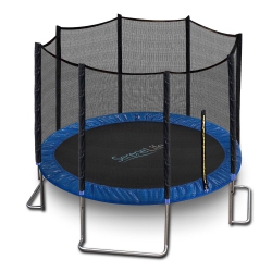 SERENELIFE Home Backyard Sports Trampoline - Large Outdoor Jumping Fun Trampoline for Kids / Children, Safety Net Cage (8Ft.)