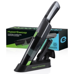 HYPERSWEEP Portable Rechargeable Vacuum Cleaner With High Power Suction for Hard-To-Reach Spaces