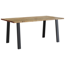 VIDAXL Dining Table 150X90X75 Cm Solid Wood Acacia