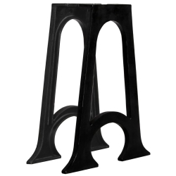 VIDAXL Dining Table Legs 2 PCs With Arched Base A-Frame Cast Iron
