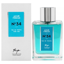 THE MASTER PERFUMER Azur Fresh N34 By for Men - 3.4 OZ Edt Spray