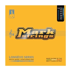 DV MARK Longevo Series - Electric Guitar 6 Strings Set, Medium Gauge (10-46) - Nickel Plated Steel, Nano-Film Shielded Strings