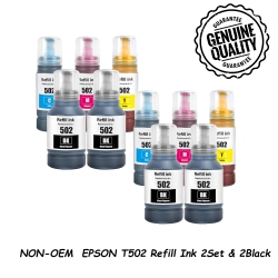BESTONER 10Pk Compatible Refill Ink Bottles Replacement for Epson 502 T502 Ecotank Et-2750 Et-3750 Et-4750 Et-2760 Et-3760 Et-4760 Et-2700 Et-3700