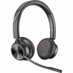HP Poly Savi 7300 On-Ear Noise Cancelling Wireless Headset With Mic - (7S435Aa#aba) In Black