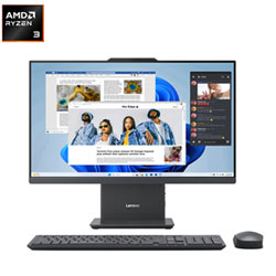 Lenovo Ideacentre AIO 3 Desktop PC - Luna Grey (AMD Ryzen 3 7335U/8GB RAM/512GB SSD/Windows 11)