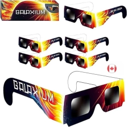 GALAXIUM Solar Eclipse Glasses 2024 - [6 Pack] Aas Approved for Direct Viewing In Canada | Iso 12312-2 & Ce Certified Lunette Eclipse In Multicolor