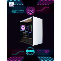 RAFEESYSTEM Rs-M101 Gaming PC Amd Ryzen 7 5700X, Geforce Rtx 4060, 1Tb M.2 Nvme SSD, 16GB RGB Ram, Wi-Fi, Windows 11 Home