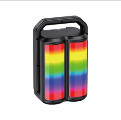 CSMART Portable Wireless Bluetooth Stereo Speaker With Colourful Led Light for Travel Indoor Outdoor Party