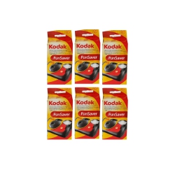 KODAK Funsaver Disposable Single-Use 35MM Film Camera With Flash (Pack Of 6)