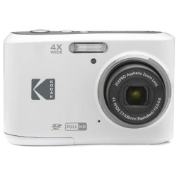 KODAK Pixpro Fz45-Wh 16Mp Digital Camera 4X Optical Zoom 27MM Wide Angle 1080P Full HD Video 2.7" Lcd Vlogging Camera (White)