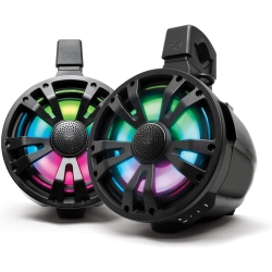 SOUNDEXTREME Tb8 Extremetower Powersports Marine Waterproof Sealed 8-Inch 2-Way – 1 Battery-Powered Bluetooth Amplified Speaker + 1 Passive Speaker –