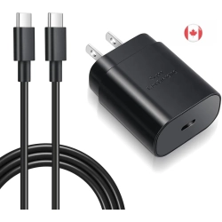 GENER 25W USB C Fast Charger & 6Ft Cable for Galaxy S23/s24 Ultra, S22, S21, S20, A14/a53/a23/a54, Z Fold5/flip5, Note, Pixel, Tab S8+ - Super Fast