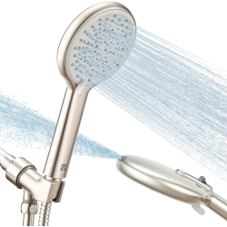 NONE High Pressure Handheld Shower Head 4-Setting Shower Head Kit - Jet Water Mode - 59" Stainless Hose And Adjustable Mount Excellent Replacement