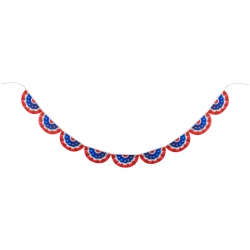 NORTHLIGHT 9.75' Americana Usa Flag Bunting Hanging Wall Banner