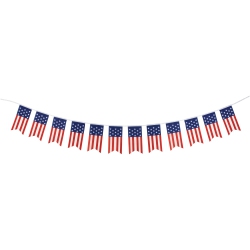 NORTHLIGHT 9.75' Americana Usa Flag Swallowtail Hanging Wall Banner