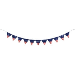 NORTHLIGHT 9.75' Americana Pennant Usa Flag Hanging Wall Banner