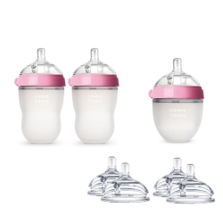 COMOTOMO Baby Bottle Starter Kit- In Pink