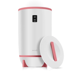 SERENELIFE Single Touch Towel & Blanket Warmer With Fragrant Disc Holder And Led Ring (Pink)